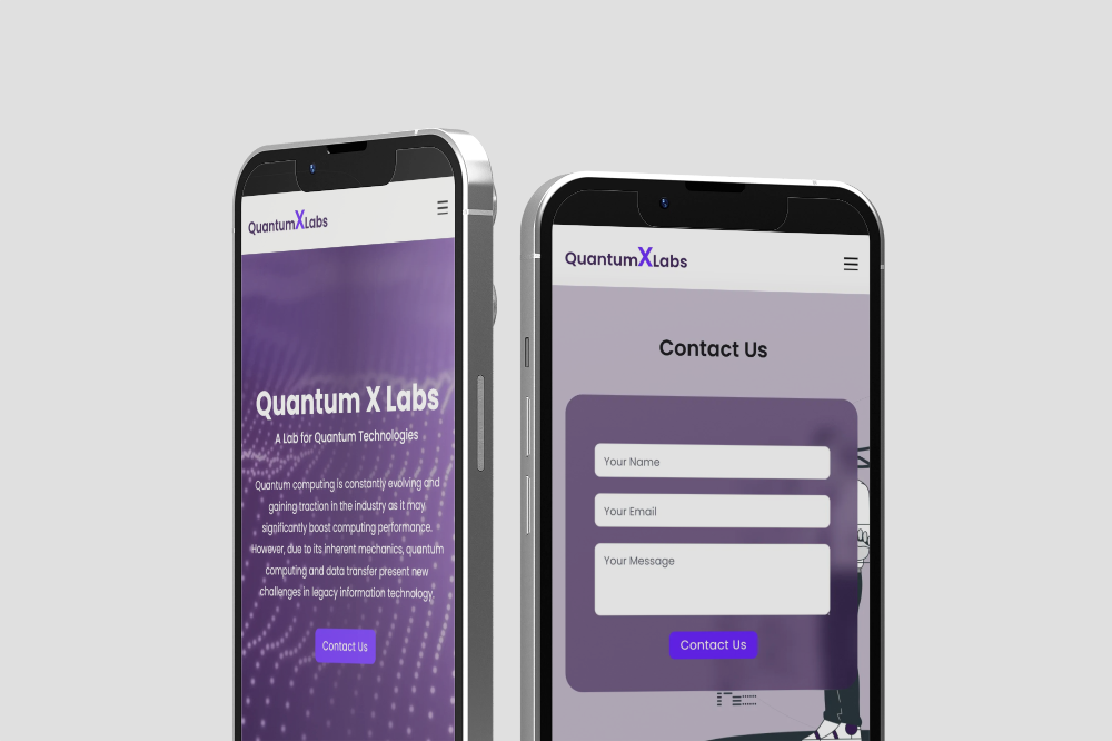 פרויקט Quantum X Labs | הודיה בניית אתרים