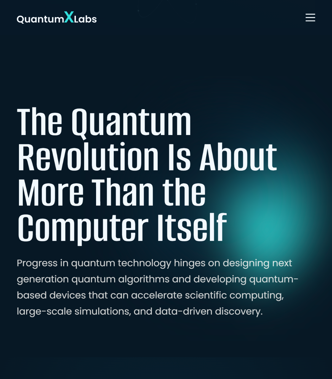צילום מסך מאתר Quantum X Labs