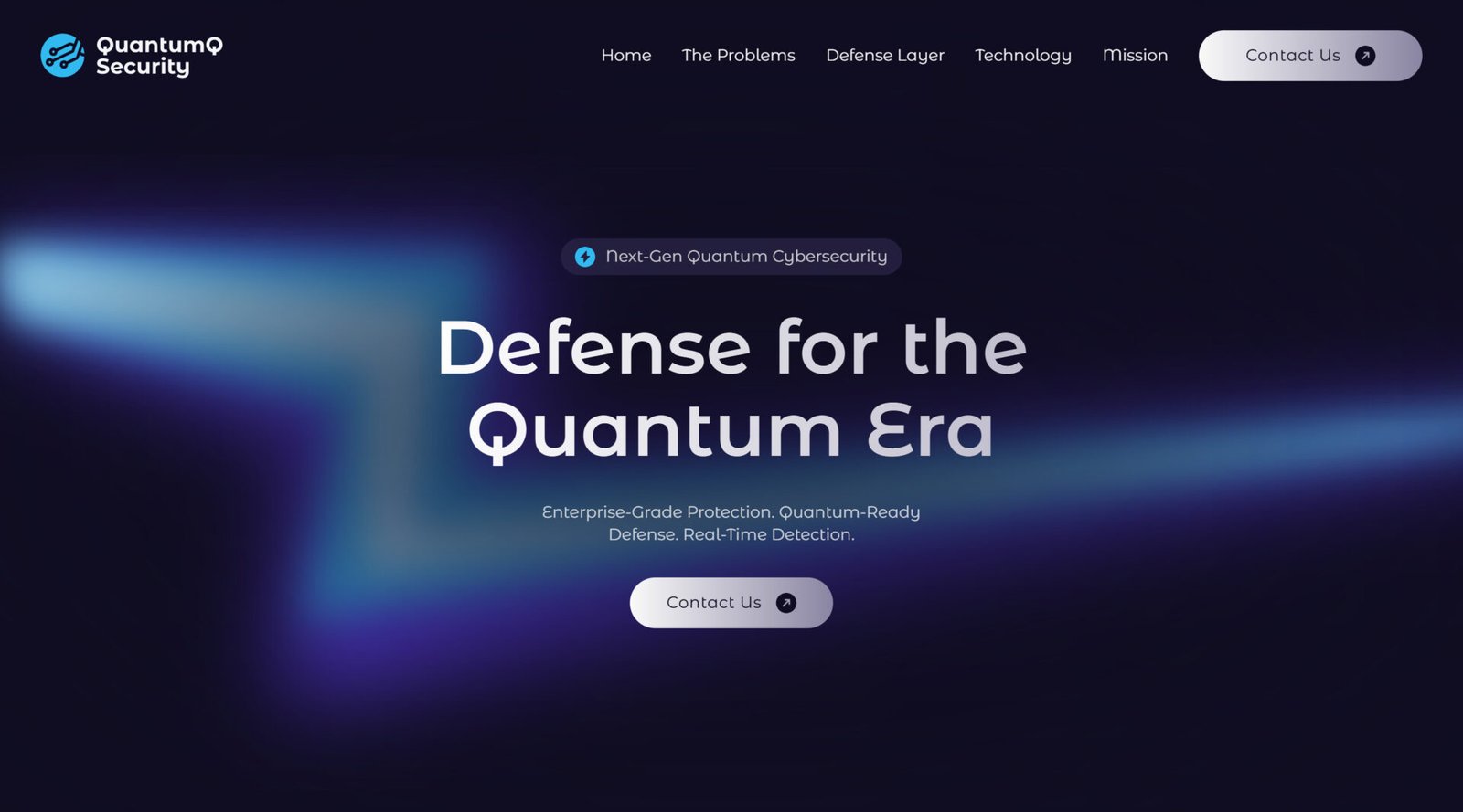 צילום מסך מאתר QuantumQ Security
